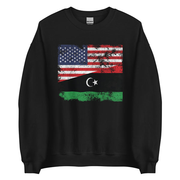 Libya USA Flag Sweatshirt