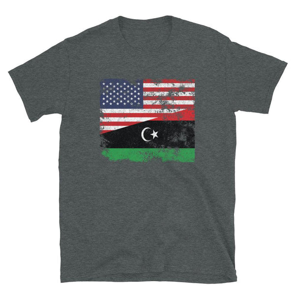 Libya USA Flag T-Shirt