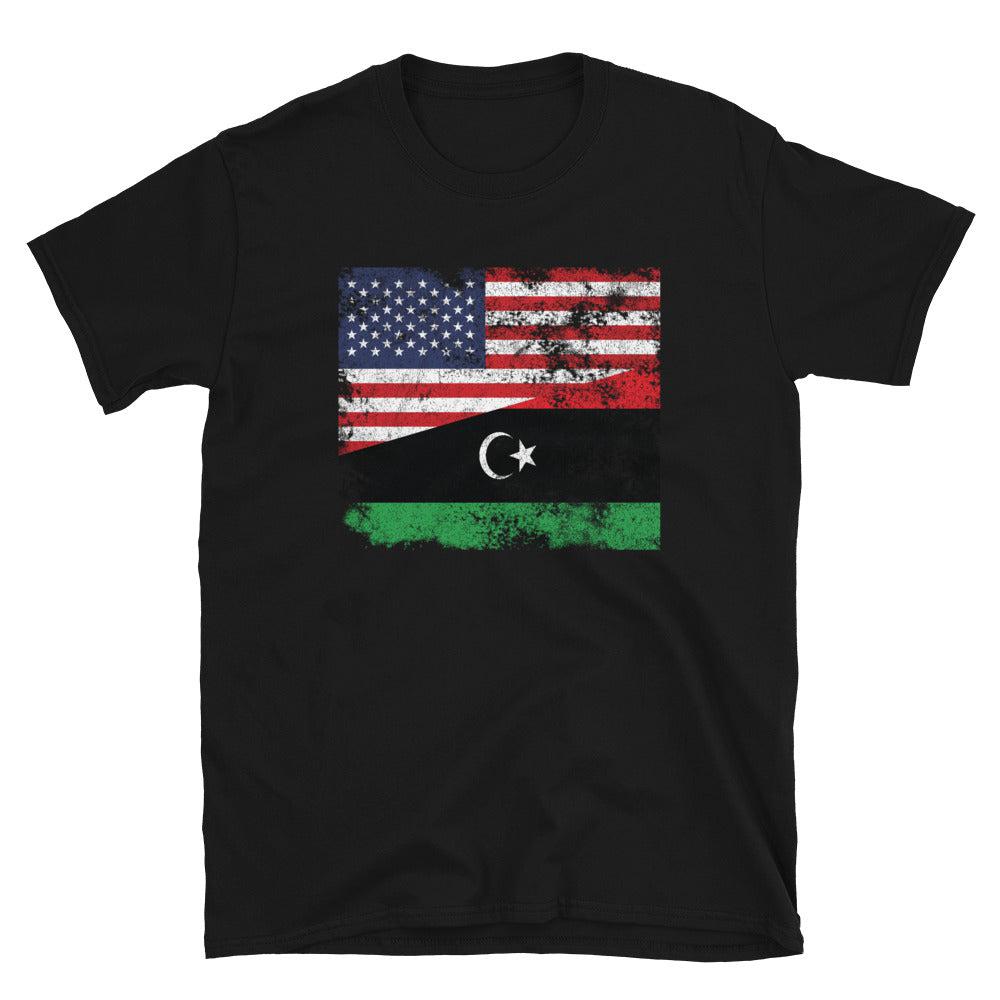 Libya USA Flag T-Shirt