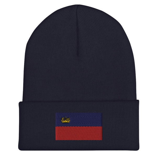 Liechtenstein Flag Beanie - Embroidered Winter Hat