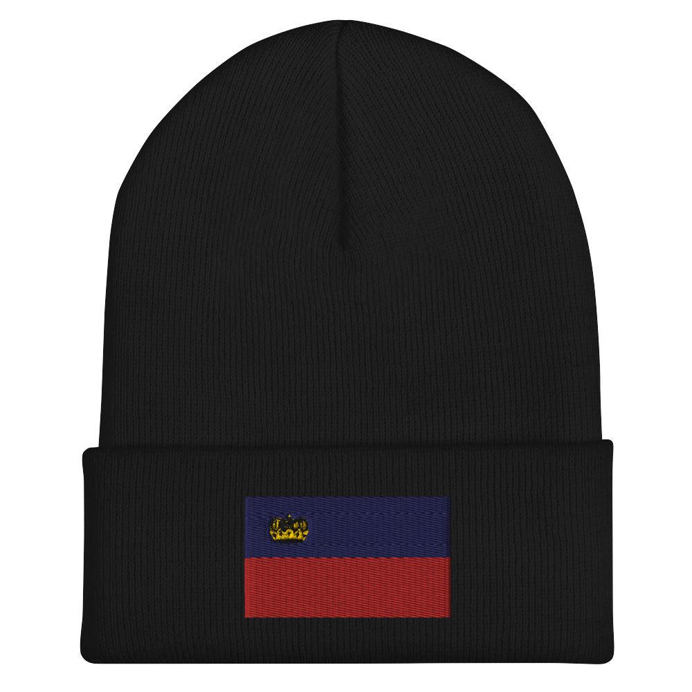 Liechtenstein Flag Beanie - Embroidered Winter Hat