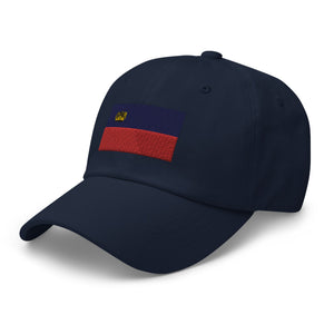 Liechtenstein Flag Cap - Adjustable Embroidered Dad Hat