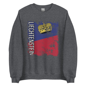 Liechtenstein Flag - Distressed Flag Sweatshirt