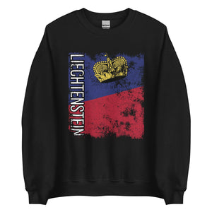 Liechtenstein Flag - Distressed Flag Sweatshirt