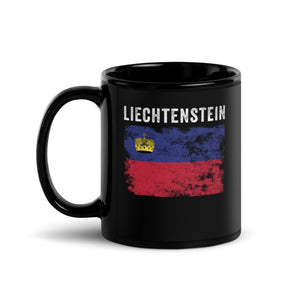 Liechtenstein Flag Distressed Mug