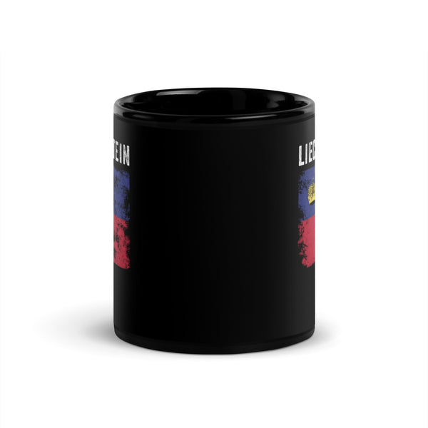 Liechtenstein Flag Distressed Mug