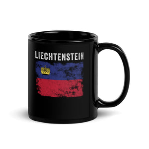 Liechtenstein Flag Distressed Mug