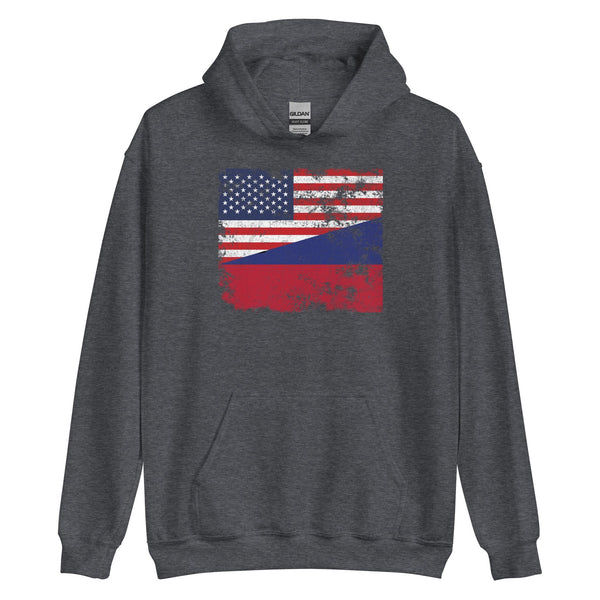 Liechtenstein USA Flag Hoodie