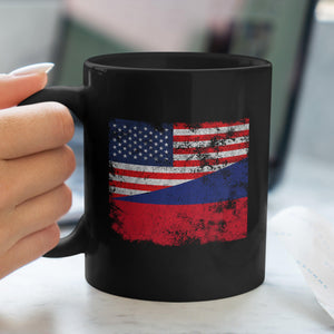 Liechtenstein USA Flag Mug