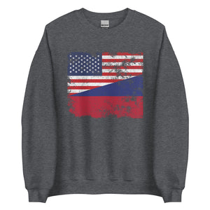 Liechtenstein USA Flag Sweatshirt