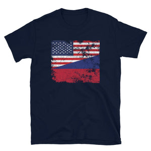 Liechtenstein USA Flag T-Shirt