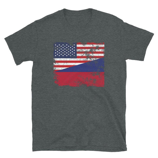 Liechtenstein USA Flag T-Shirt