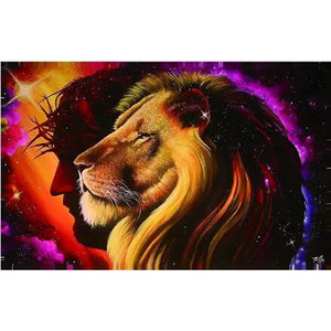 Lion of Judah Jesus Flag - 90x150cm(3x5ft) - 60x90cm(2x3ft)