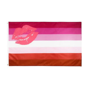 Lipstick Lesbian Pride Flag - 90x150cm(3x5ft) - 60x90cm(2x3ft) - LGBT