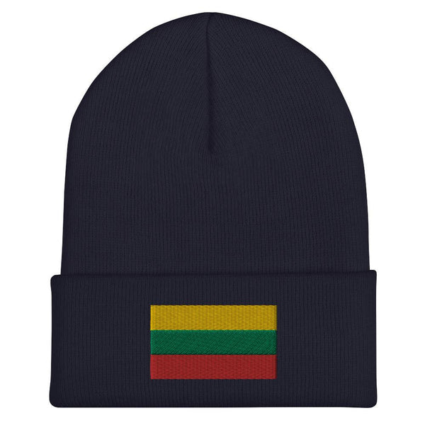 Lithuania Flag Beanie - Embroidered Winter Hat