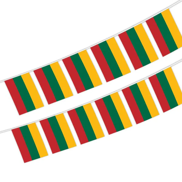 Lithuania Flag Bunting Banner - 20Pcs