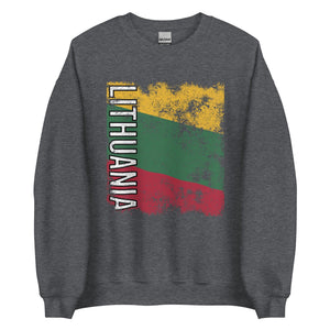 Lithuania Flag - Distressed Flag Sweatshirt