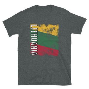 Lithuania Flag Distressed T-Shirt