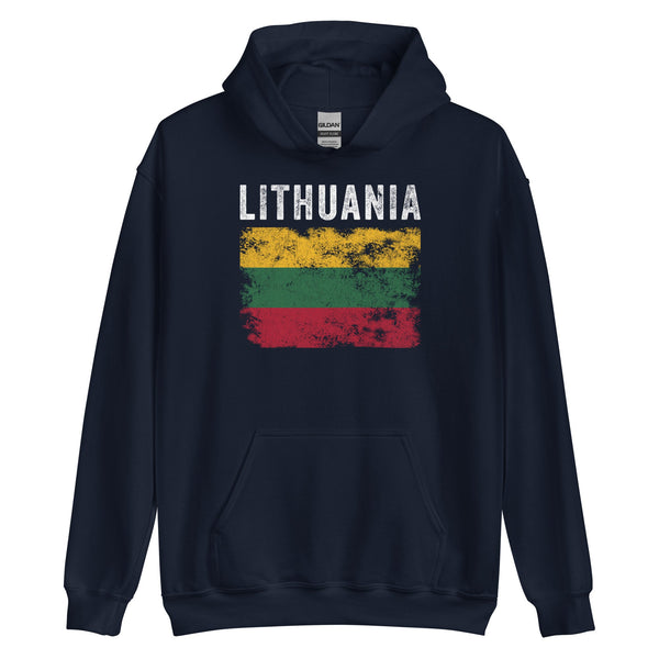 Lithuania Flag Vintage - Lithuanian Flag Hoodie
