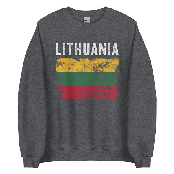 Lithuania Flag Vintage - Lithuanian Flag Sweatshirt