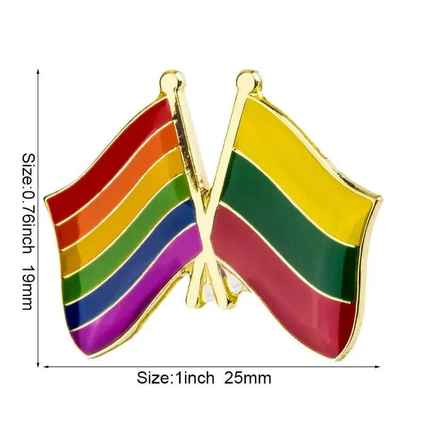Lithuania Friendship Flag Lapel Pin Collection - Enamel Pin Flag