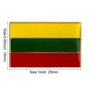 Lithuania Friendship Flag Lapel Pin Collection - Enamel Pin Flag