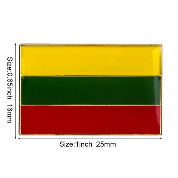 Lithuania Friendship Flag Lapel Pin Collection - Enamel Pin Flag
