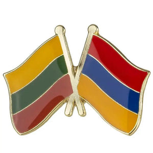 Lithuania Friendship Flag Lapel Pin Collection - Enamel Pin Flag