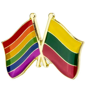 Lithuania Friendship Flag Lapel Pin Collection - Enamel Pin Flag
