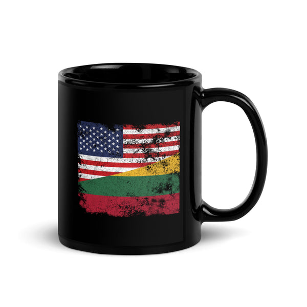 Lithuania USA Flag Mug