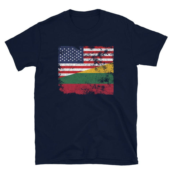 Lithuania USA Flag T-Shirt