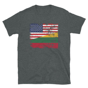 Lithuania USA Flag T-Shirt