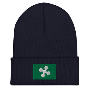 Lombardy Flag Beanie - Embroidered Winter Hat
