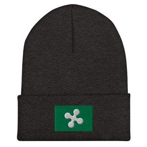 Lombardy Flag Beanie - Embroidered Winter Hat
