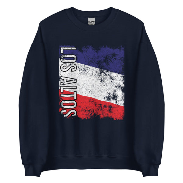 Los Altos Flag - Distressed Flag Sweatshirt