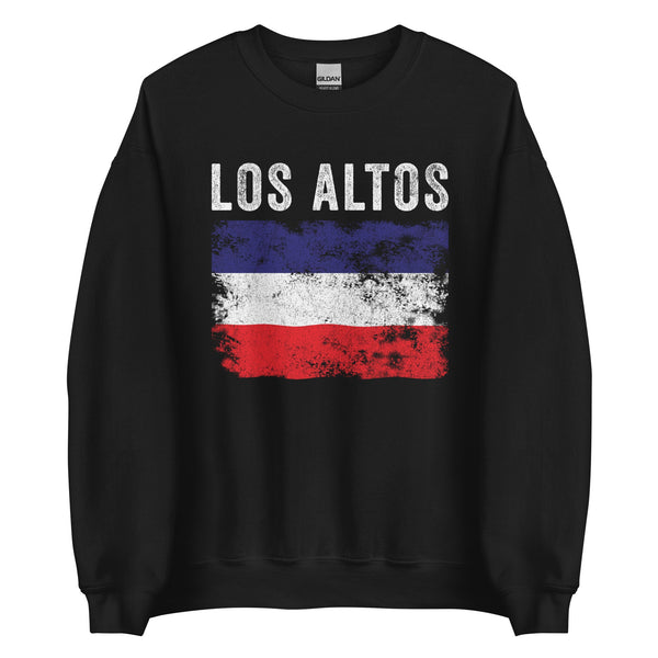Los Altos Flag Distressed Los Altos Flag Sweatshirt