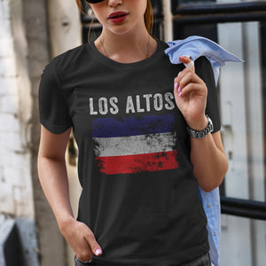 Los Altos Flag Distressed Los Altos Flag T-Shirt