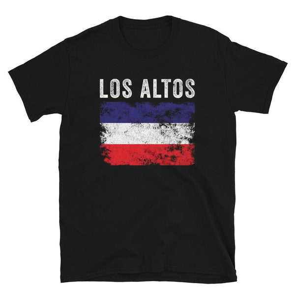 Los Altos Flag Distressed Los Altos Flag T-Shirt