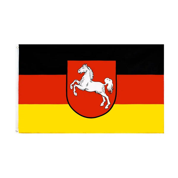 Lower Saxony Flag - 90x150cm(3x5ft) - 60x90cm(2x3ft)