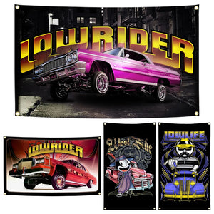 Lowrider Car Flags - 90x150cm(3x5ft) - 60x90cm(2x3ft)
