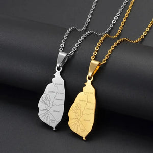 Lucia Map Necklace