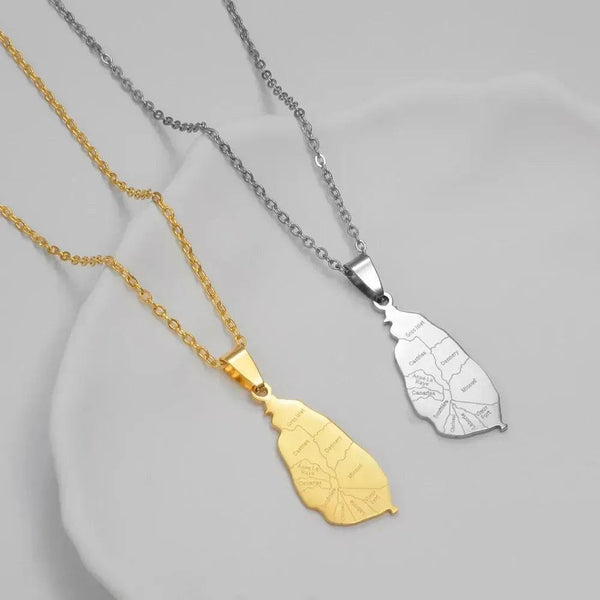 Lucia Map Necklace