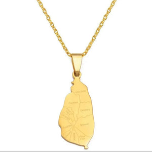 Lucia Map Necklace