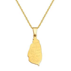 Lucia Map Necklace