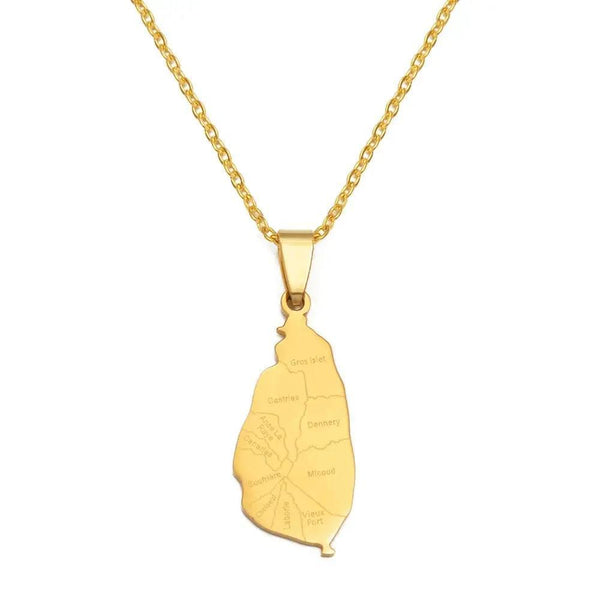 Lucia Map Necklace