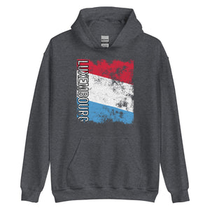 Luxembourg Flag - Distressed Flag Hoodie