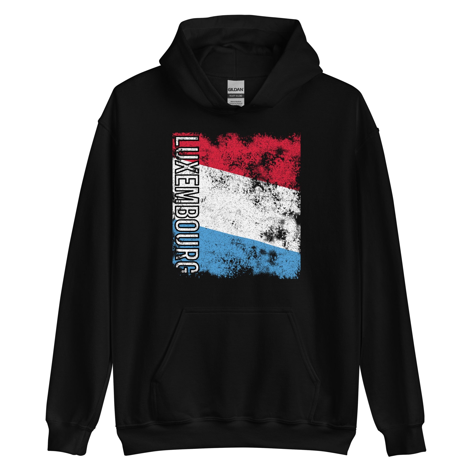 Luxembourg Flag - Distressed Flag Hoodie