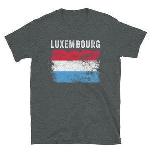 Luxembourg Flag Distressed T-Shirt