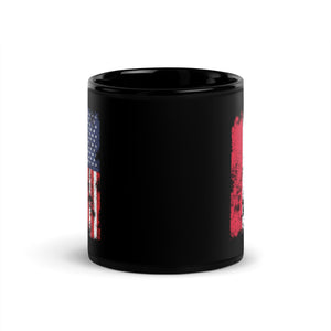 Luxembourg USA Flag - Half American Mug