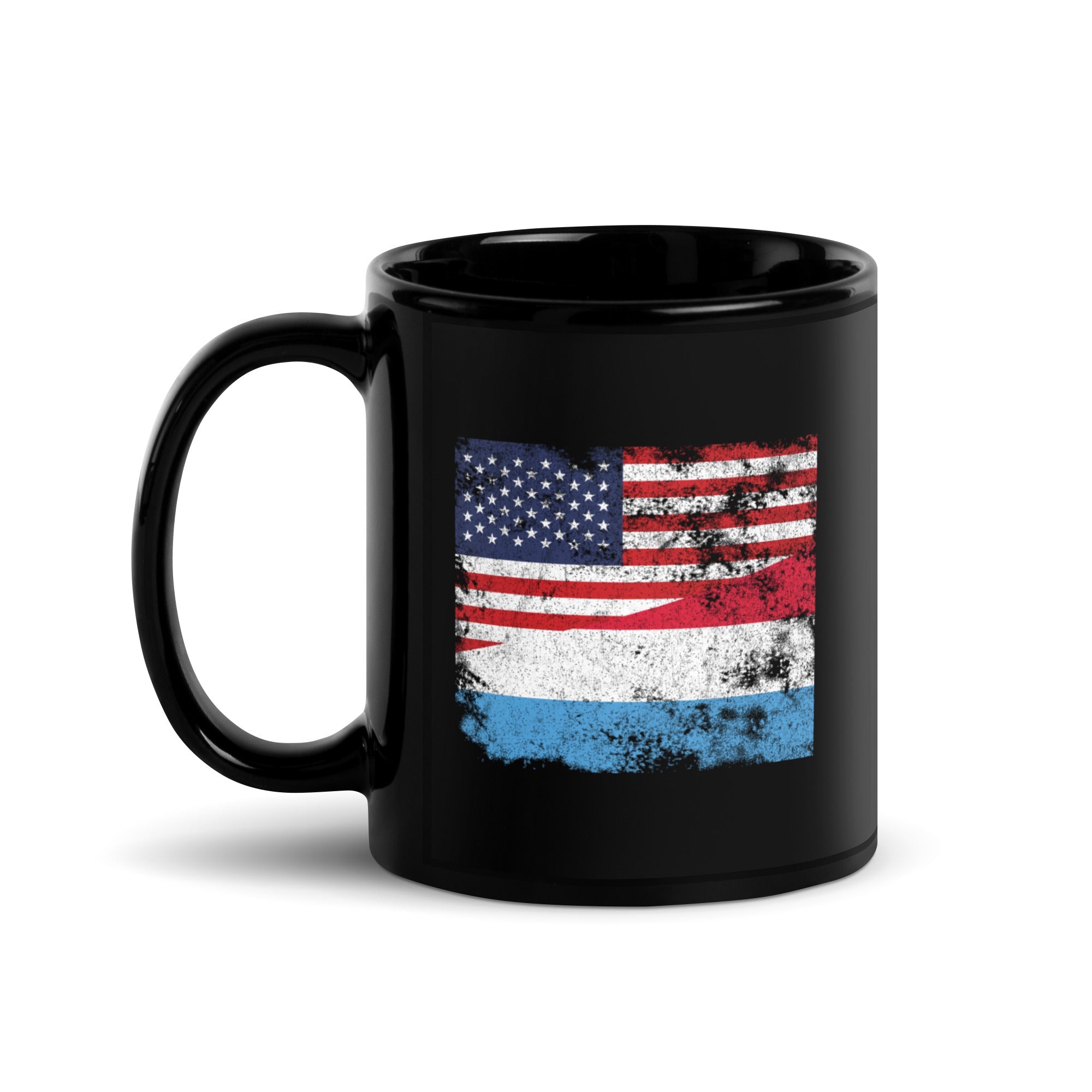 Luxembourg USA Flag Mug